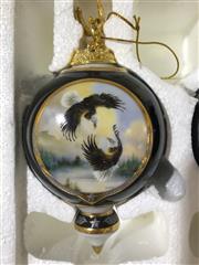 Bradford Editions Premier Issue of America the Beautiful Golden Eagle Ornaments